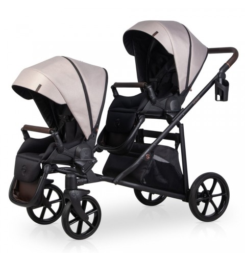 Riko Musso - rozwojowy wózek dla bliźniąt, rok po roku | 01 Taupe